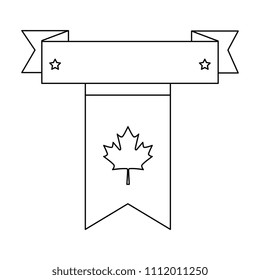 canadian flag garland hanging