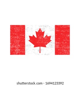 Canadian Flag . Grunge Canadian Flag 