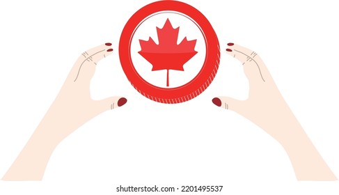 Canadian flag hand drawn,Canadian Dollar hand drawn
