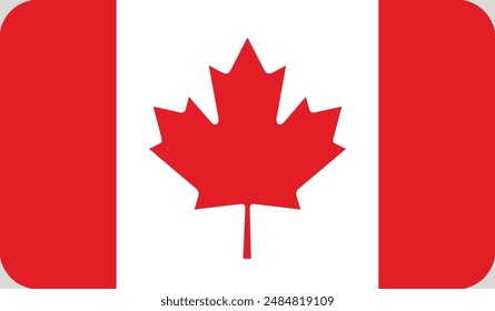 Canadian flag of the highest quality. vector of canada flag