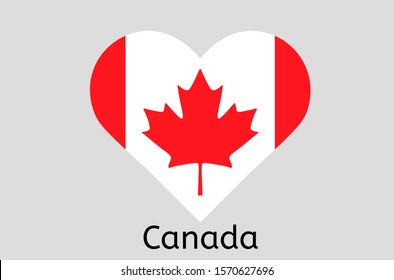 Canadian Flag Icon, Canada Country Flag Vector Illustration