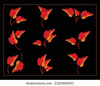 Canadian flag or Leaf Logo design collection