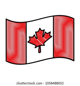 canadian flag maple leaf waving
