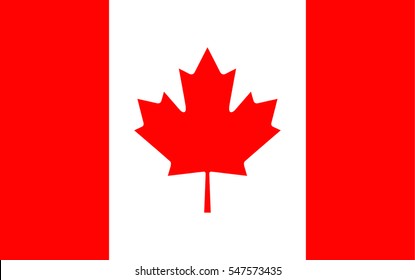Canadian flag vector