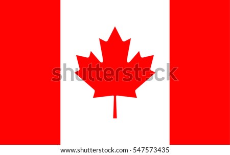 Canadian flag vector Foto d'archivio © 