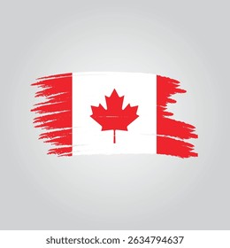 Canadian Flag with vector art
