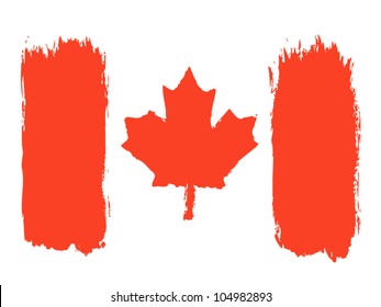 Canadian Flag, Vector Illustration