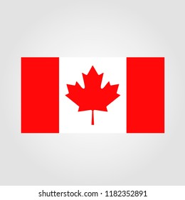 Canadian Flag. Vector illustration.