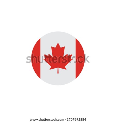 canadian flag vector illustration design
