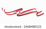Canadian flag wavy abstract background. Vector illustration.