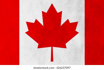 Fondo de diseño de vectores de bandera ondulada canadiense