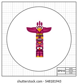 Canadian haida totem icon