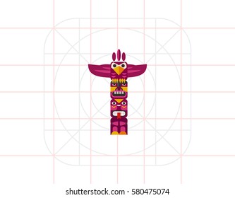 Canadian haida totem icon