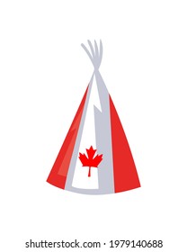 Canadian hat of happy canada day theme