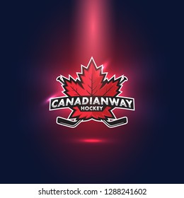 Canadian Hockey Maple Leaf Esports Logo