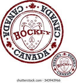 Canadian hockey stamp.