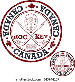 Canadian hockey stamp.