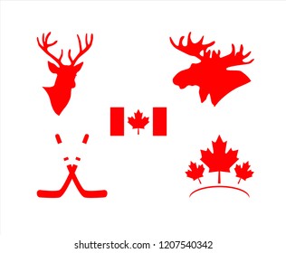 Canadian Icon set ready to customize