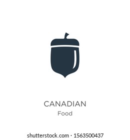 Canadian icon vector. Trendy flat canadian icon from food collection isolated on white background. Vector illustration can be used for web and mobile graphic design, logo, eps10