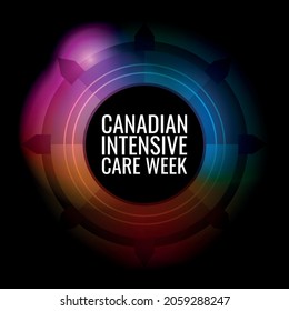 Canadian Intensive Care Week .Geometric design suitable for greeting card poster and banner