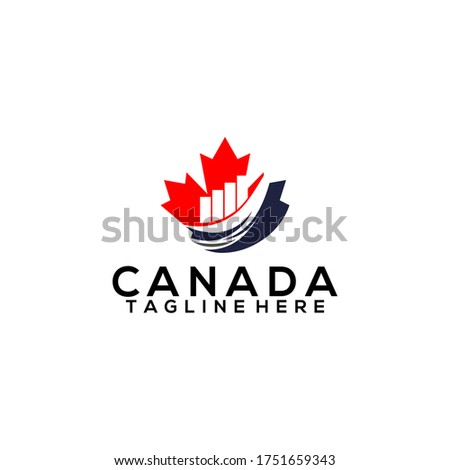 Canadian Leaf Logo Design Concept Vector