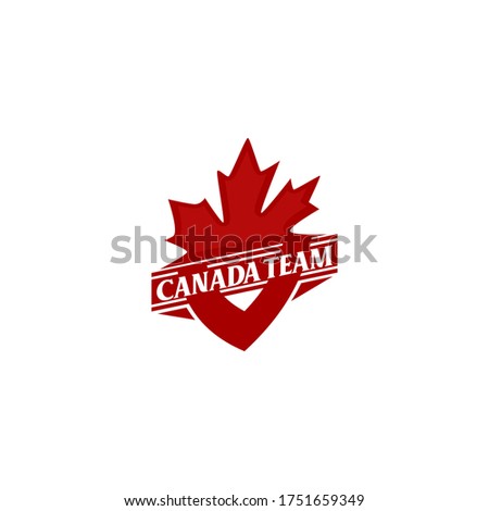 Canadian Leaf Logo Design Concept Vector