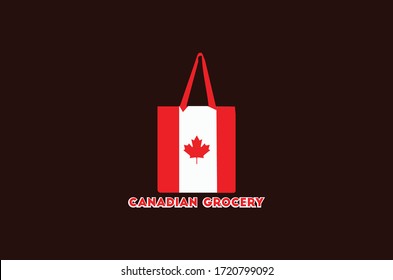 Canadian Logo Design Vector Template