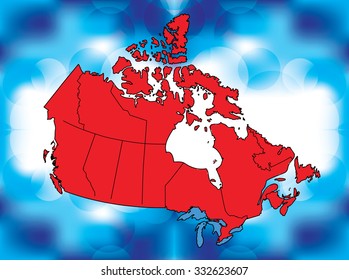 Canadian Map & Background 
