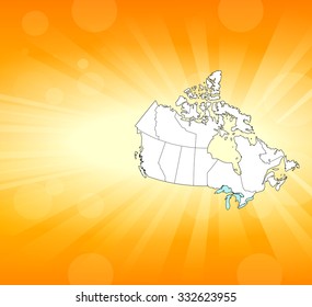 Canadian Map & Background 