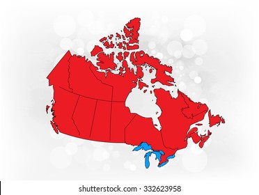 Canadian Map & Background 