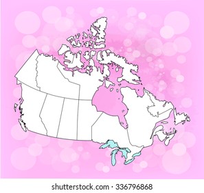 Canadian Map & Background 