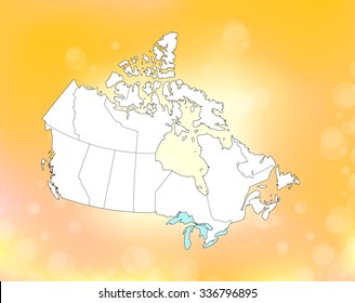 Canadian Map & Background 