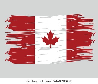 Canadian maple leaf. Canada day card. Background with Canadian maple leaves. Canadian flag.