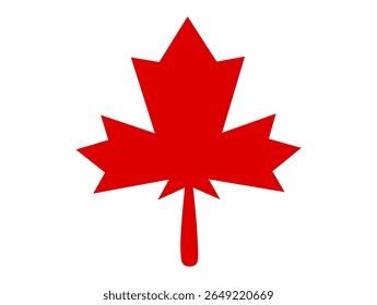 canadian maple leaf, Canada Flag Vector Design ,Canada Country Flag,Maple leaf icon with flat style. Isolated vector maple leaf icon image on a white background.	