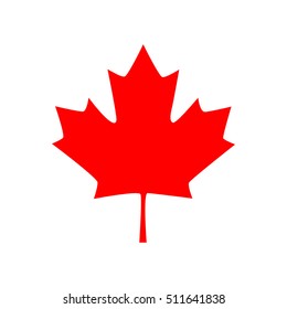 Canadian Maple Leaf Icon. Vector Element For Your Design