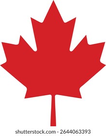 folha de bordo canadense isolada em fundo transparente