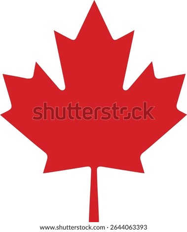 canadian maple leaf isolated on transparent background