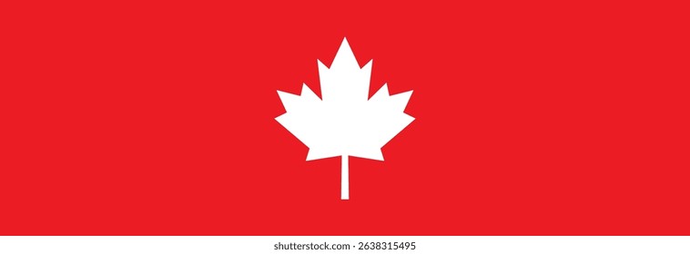 Canadian maple leaf on a white background. Canadian symbol.