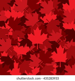 Canadian Maple Leaf Scatter Pattern In Vector Format.