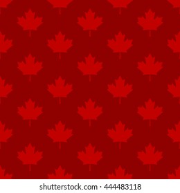 Canadian Maple Leaf seamless vector pattern