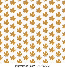 Canadian Maple Leaves Seamless Pattern. 