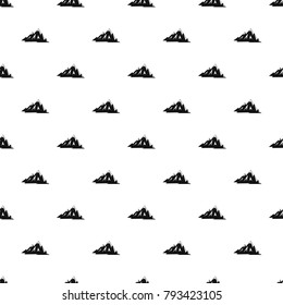Canadian mountains pattern seamless in simple style vector illustration