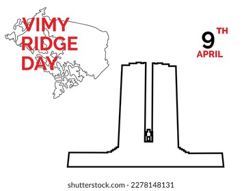canadian national vimy memorial battle of vimy ridge day. vimy ridge day vector images. 