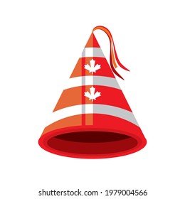 canadian party hat maple leaf