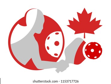 Canadian pickleball symbol