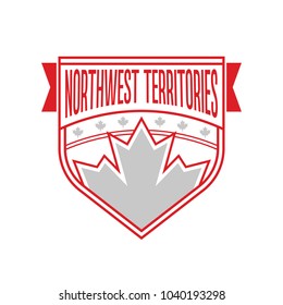 A Canadian provincial crest representing the Northwest Territories in vector format.