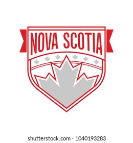 A Canadian provincial crest representing Nova Scotia in vector format.