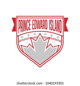 A Canadian provincial crest representing P.E.I. in vector format.
