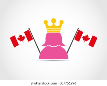 Canadian Queen Stock Vector (Royalty Free) 307751996 | Shutterstock