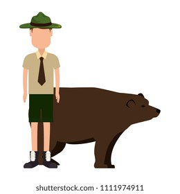 Canadian Ranger with bear